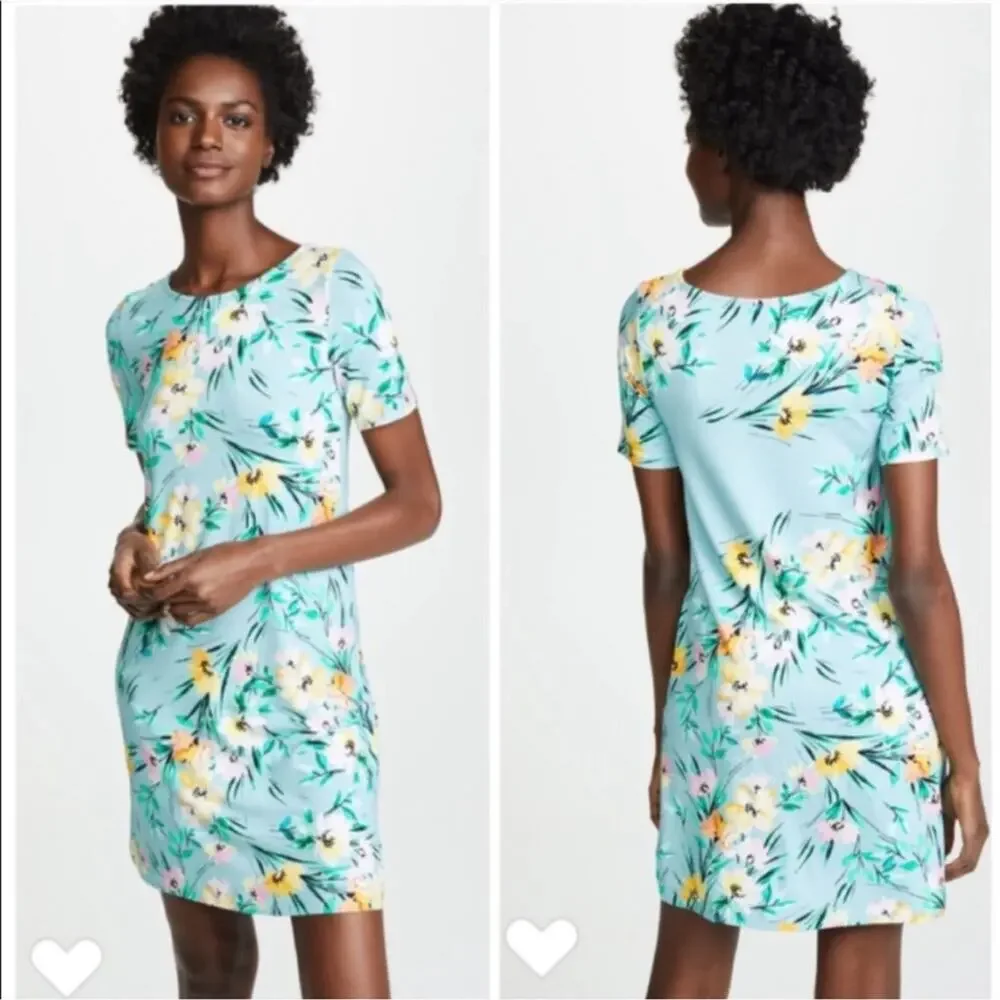 NWT Yumi Kim Sun Dance Livi T-Shirt Dress sz M Blue Floral Mini Stretch Comfy
